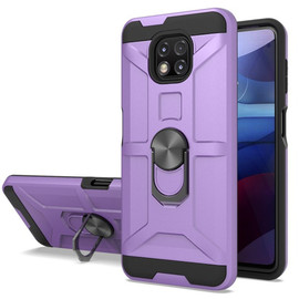 Dynamic Dual Layer Hybrid Case with Ring Stent Finger Loop for Motorola Moto G Power 2021 - Purple