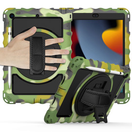 Military Grade 3-IN-1 Hybrid Armor Case with Hand Strap for iPad 10.2 inch (9th, 8th & 7th Gen)