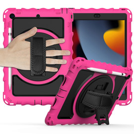 Military Grade 3-IN-1 Hybrid Armor Case with Hand Strap for iPad 10.2 inch (9th, 8th & 7th Gen)