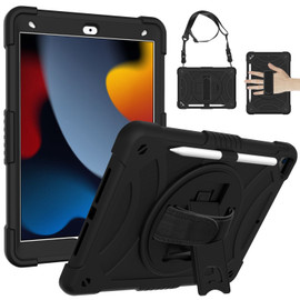 Military Grade 3-IN-1 Shockproof Hybrid Case with Hand Strap for iPad 10.2 inch (9th, 8th & 7th Gen)