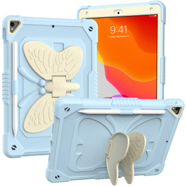 Butterfly Series Military Grade Shockproof Hybrid Case with Adjustable Wings for iPad 10.2 inch (9th, 8th & 7th Gen) - Baby Blue