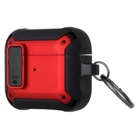 Secure Lock Clip Design Hybrid Case for AirPods (3rd Generation) - Red