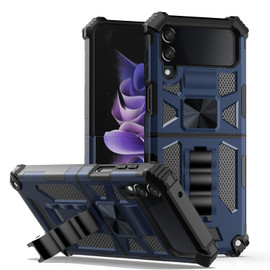 Military Grade Tough Ultra Rugged Hybrid Case for Samsung Galaxy Z Flip 4 - Navy Blue