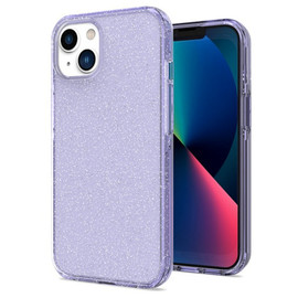 Full Glitter Hybrid Protective Case for iPhone 14 Plus - Purple