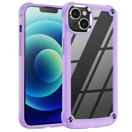 Tough STough Shield Snap-on Transparent Case for iPhone 14 Plus - Purplehield Snap-on Transparent Case for iPhone 14 Plus - Purple