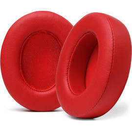 iDARS Replacement Memory Foam Ear Pads for Beats Studio 3 / Studio 2 / Studio Wireless / Studio Wired - Red