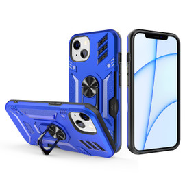Tough Ring Grip Case with Card Slot for iPhone 14 - Blue