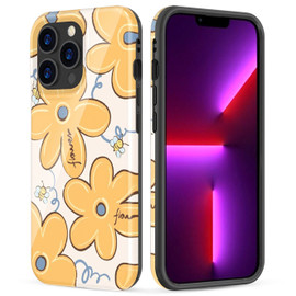 Delight Series Hybrid Case for iPhone 14 Pro Max - Flower
