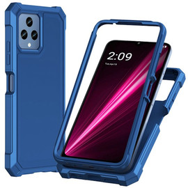 Military Grade Rugged Armor Case for T-Mobile REVVL 6 5G - Blue