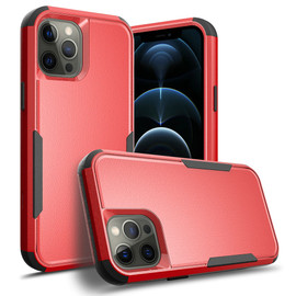 Military Grade TUFF Hybrid Armor Case for iPhone 14 Pro - Red