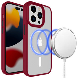 MagSafe Compatible Shade Series Ultra Hybrid Case for iPhone 14 Pro Max - Red