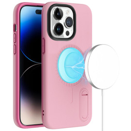 MagSafe Compatible Fuse Ultra Hybrid Case with Kickstand for iPhone 14 Pro - Pink