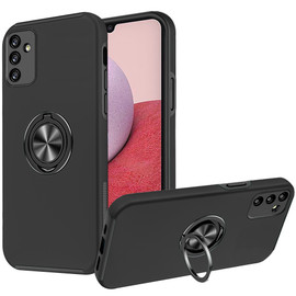 360 Rotating Ring Grip Hybrid Case for Samsung Galaxy A14 5G - Black