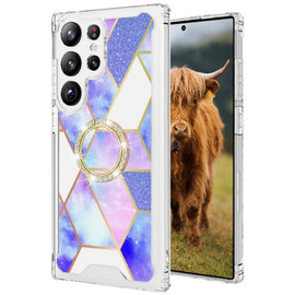 Shockproof Tough Snap-on Case with Ring Grip for Samsung Galaxy S23 Ultra - Galaxy