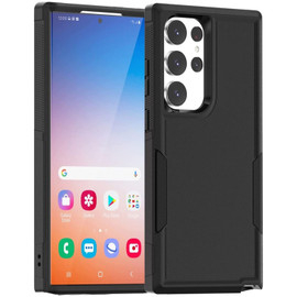 Military Grade TUFF Hybrid Armor Case for Samsung Galaxy S23 Ultra - Black