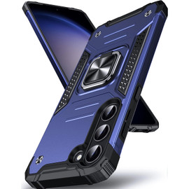 Robust Series Hybrid Case with Ring Grip for Samsung Galaxy S23 - Navy Blue