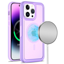 MagSafe Compatible Candy Series Ultra Hybrid Case for iPhone 14 Pro Max - Purple