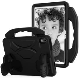 Kids Friendly Drop Resistant Case with Handle and Stand for iPad (10th Generation) - Black