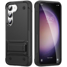 TUFF Hybrid Armor Case with Kickstand for Samsung Galaxy S23 Plus - Black