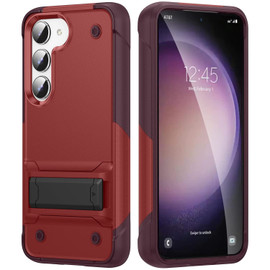 TUFF Hybrid Armor Case with Kickstand for Samsung Galaxy S23 - Red