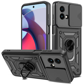 Elite Series Hybrid Case with Ring Grip and Camera Lens Cover for Motorola Moto G Stylus 5G 2023 - Black