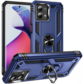 Military Grade Hybrid Case with Ring Grip for Motorola Moto G Stylus 5G 2023 - Blue