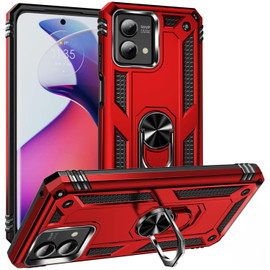 Military Grade Hybrid Case with Ring Grip for Motorola Moto G Stylus 5G 2023 - Red