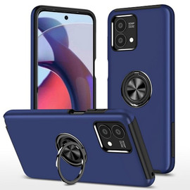 360 Rotating Ring Grip Hybrid Case for Motorola Moto G Power 5G 2023 - Blue