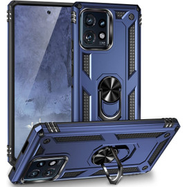 Military Grade Hybrid Case with Ring Grip for Motorola Moto G Power 5G 2023 - Blue