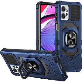 Robotic Series Hybrid Case with Ring Grip for Motorola Moto G 5G 2023 - Blue