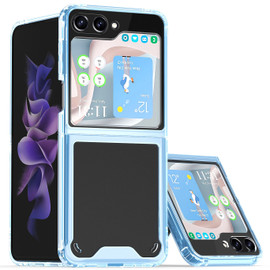 Clarity Collection Transparent Case for Samsung Galaxy Z Flip 5 - Blue