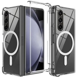 Tough Shield Clear Case with MagSafe Magnetic Ring for Samsung Galaxy Z Fold 5