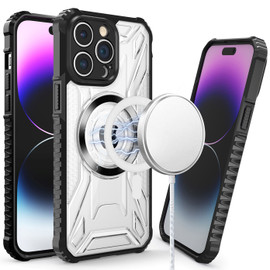 MagSafe Compatible Fusion Evo Transparent Case for iPhone 14 Pro Max - Black