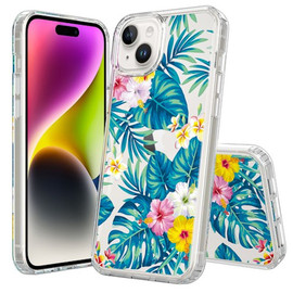 Fusion Shield Tough Snap-on Case for iPhone 15 - Hibiscus