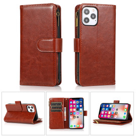 Leather Wallet Case with Zipper Pocket for iPhone 15 Pro Max - Rose Gold -  HD Accessory