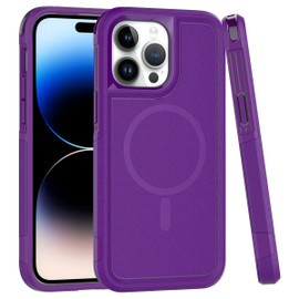 TUFF Hybrid Armor Case with MagSafe for iPhone 15 Pro Max - Purple