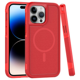 TUFF Hybrid Armor Case with MagSafe for iPhone 15 Pro - Red