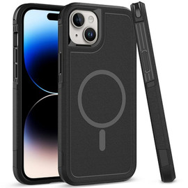 TUFF Hybrid Armor Case with MagSafe for iPhone 15 Plus - Black