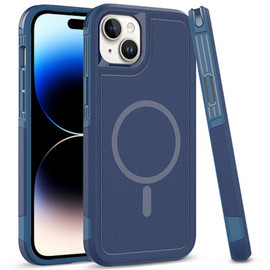 TUFF Hybrid Armor Case with MagSafe for iPhone 15 Plus - Blue
