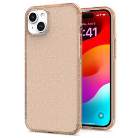 Stardust Glitter Hybrid Case for iPhone 15 - Rose Gold