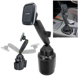 Heavy Duty Magnetic Cup Holder Mount - Black