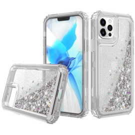 Atomic Quicksand Glitter Waterfall Hybrid Case for iPhone 12 / iPhone 12 Pro - Clear