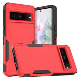 Military Grade TUFF Hybrid Armor Case for Google Pixel 8 - Red