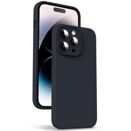 MagSafe Compatible Nano Liquid Silicone Case for iPhone 14 Pro Max - Black
