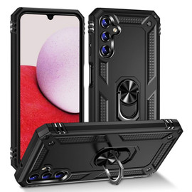 Military Grade Hybrid Case with Ring Grip for Samsung Galaxy A25 5G - Black