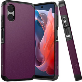 Shockproof Air Cushion Hybrid Case for Motorola Moto G Play 2024 - Purple