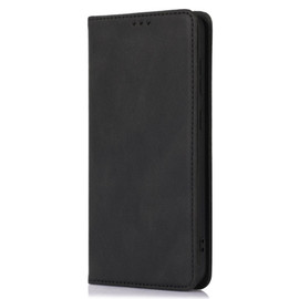 Leather Folio Wallet Case for Motorola Moto G Play 2024 - Black