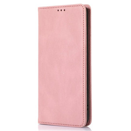 Leather Folio Wallet Case for Motorola Moto G Play 2024 - Pink