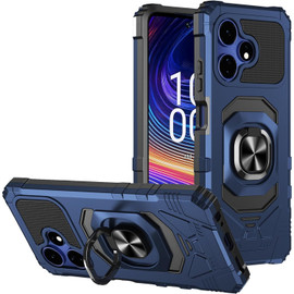 Military Grade Robotic Series Hybrid Case with Ring Grip for Celero 5G Plus 2024 - Blue