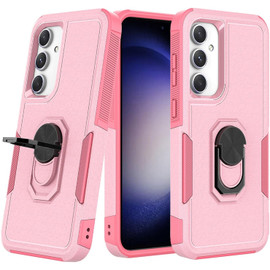 Military Grade TUFF Shockproof Hybrid Armor Case with Ring Grip for Samsung Galaxy A35 5G - Pink